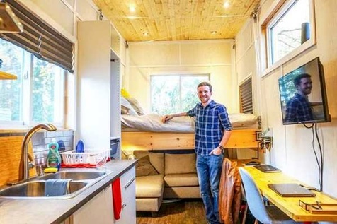 خانه قابل حمل ۱۵ هزار دلاری با سقف خورشیدی+ تصاویر