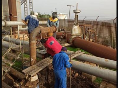 اصلاح خطوط نفت خروجی شرکت آغاجاری