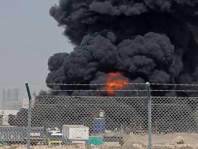 شدت حملات یمن به تأسیسات نفتی امارات + تصاویر