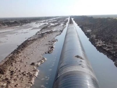 عبور خط لوله گاز ۳۰ اینچی از زیر آب برای نخستین‌بار در خاورمیانه