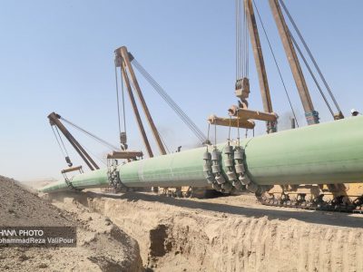 پیشرفت ۹۰ درصدی گستره‌های اول و دوم خط لوله انتقال گاز ایرانشهر – چابهار