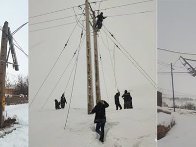خسارت 100 میلیارد ریالی برف به شبکه‌های برق‌رسانی استان چهارمحال و بختیاری