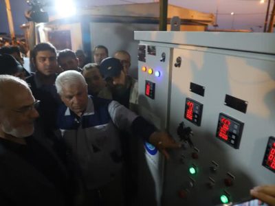 ایستگاه آبرسانی به مواکب حسینی در مرز شلمچه افتتاح شد